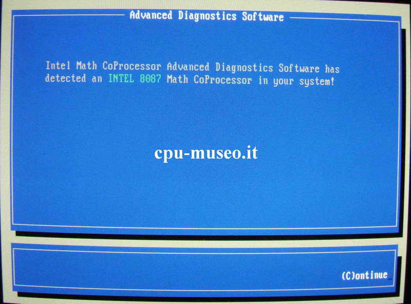 Coprocessore intel 8087  presente nel sistema