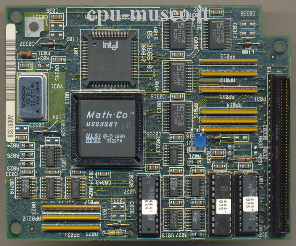 Scheda con Processore Intel 386 (FPU USLI)