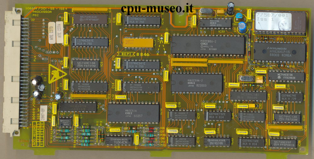 Scheda con processore OKI 80C88A-2